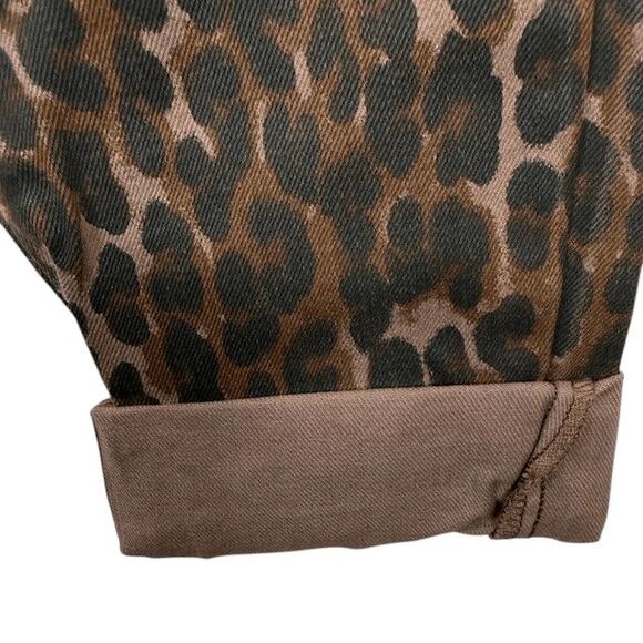 NEW! One Teaspoon Bronze Leopard Shabbies Drawstring Elastic Waist Size XS - Picture 5 of 13